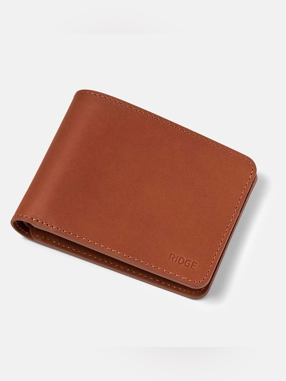 RIDGE Chestnut Leather Bi-Fold wallet
